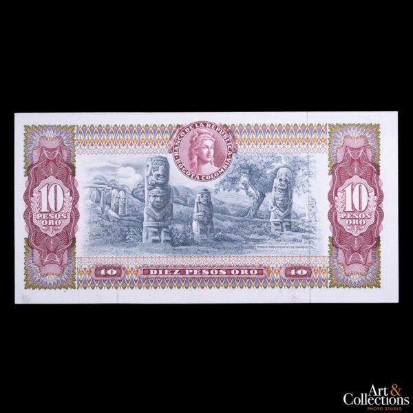 Colombia 10 pesos 1967 - Imagen 2