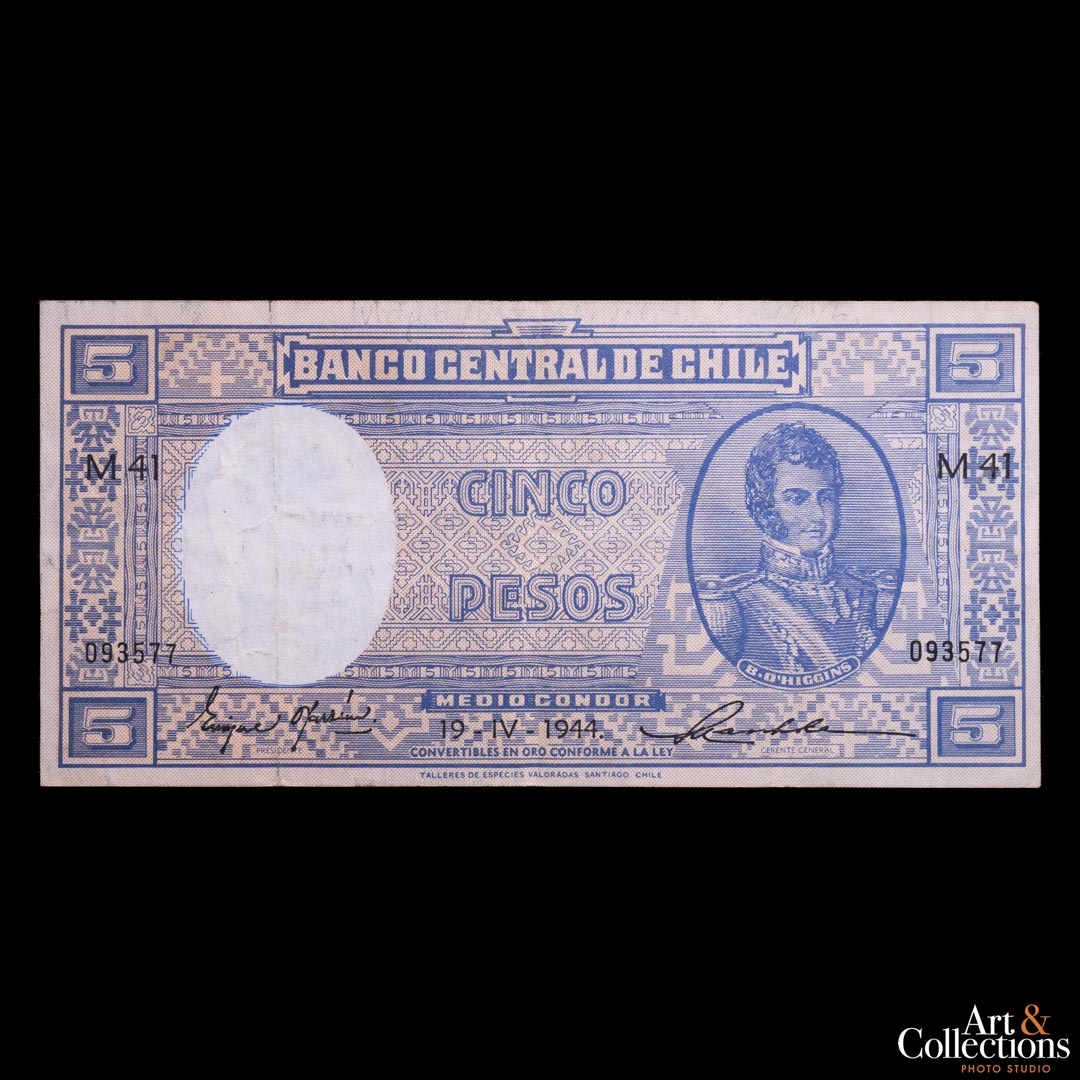 Chile 5 pesos 1944