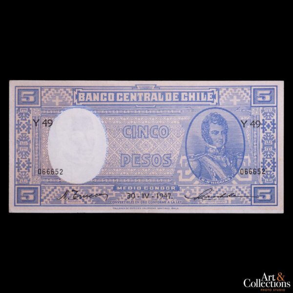 Chile 5 pesos 1944
