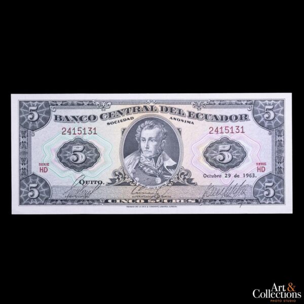 Ecuador 5 sucres 1963