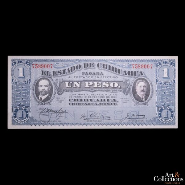 Mexico (Chihuahua) 1 peso 1915