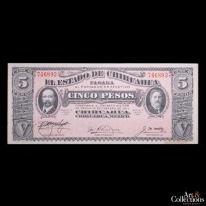 Mexico (Chihuahua) 5 pesos 1915 P.S532A AU