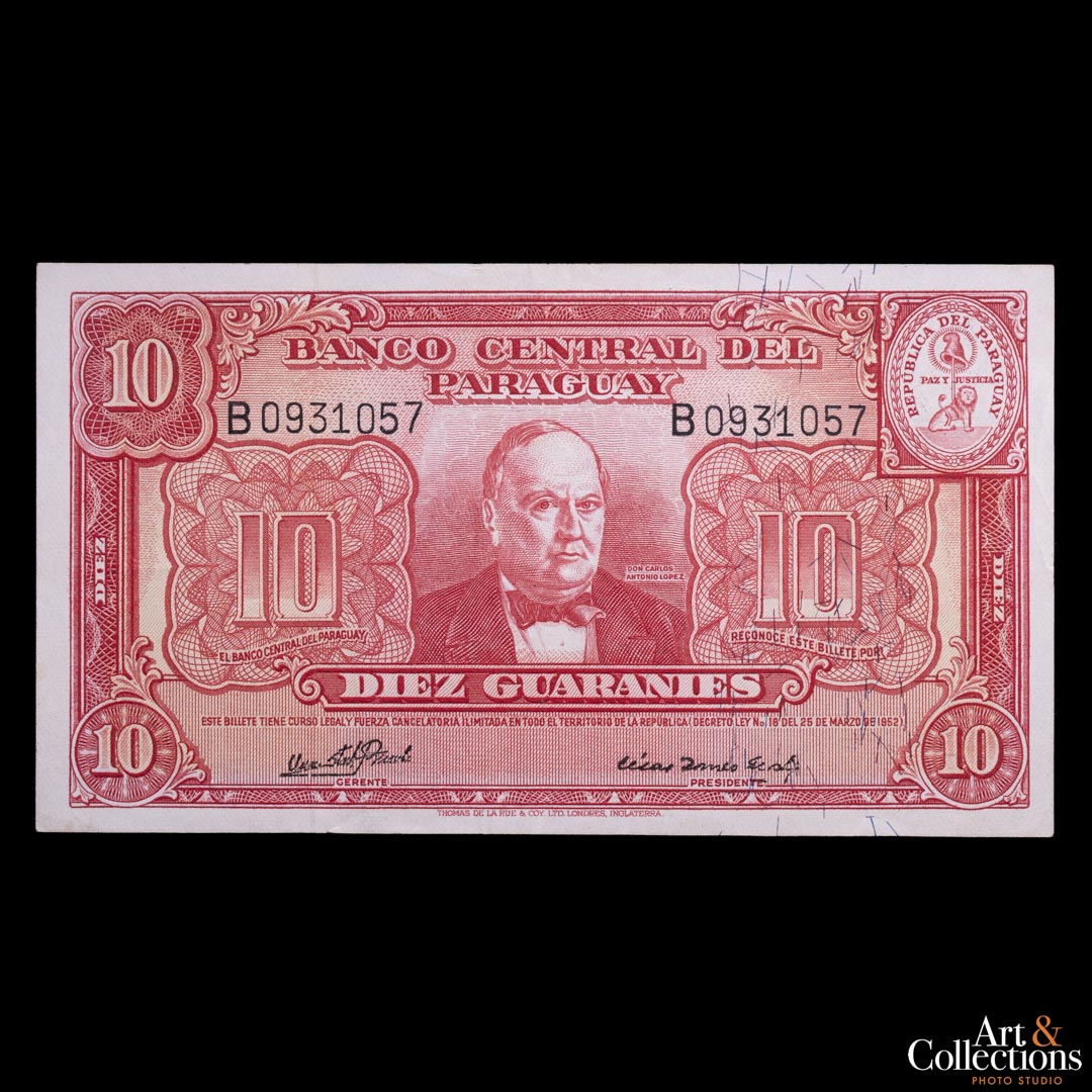 Paraguay 10 guaranies L.1952