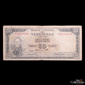 Venezuela 50 bolivares 1966 P.47c F