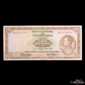 Venezuela 100 bolivares 1971 P.48h F+