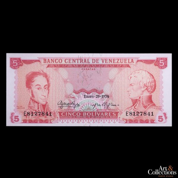 Venezuela 5 bolivares 1974