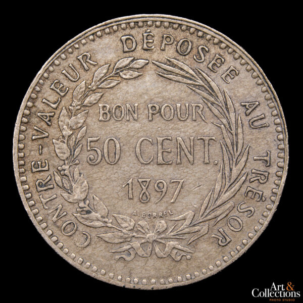 Martinica 50 Centimes 1897 - Región y Departamento De Ultramar De Francia