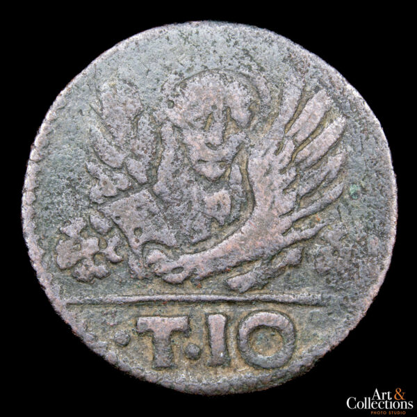 Estados Italianos Venecia-Creta 2 y 1/2 Soldini o 10 Tornesi 1611-1615 (ND) - República De Venecia - Imagen 2