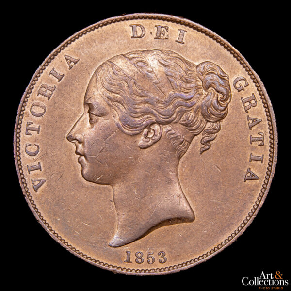 Gran Bretaña 1 Penny 1853 - Imagen 2