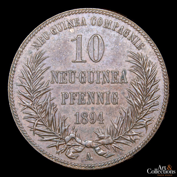 Nueva Guinea Alemana 10 Pfennig 1894 A