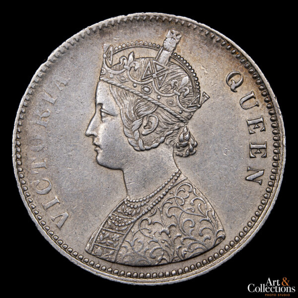 India Británica  1 Rupia 1862 - Reina Victoria - Imagen 2