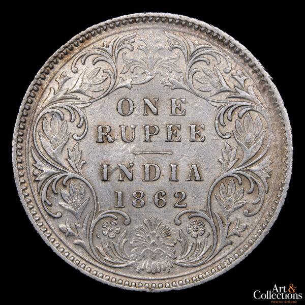 India Británica  1 Rupia 1862 - Reina Victoria