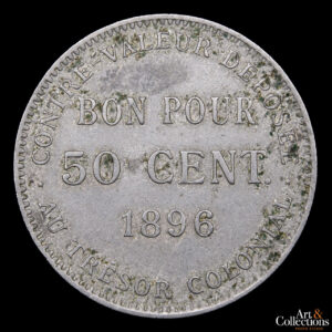 Reunion  50 Centimes 1896