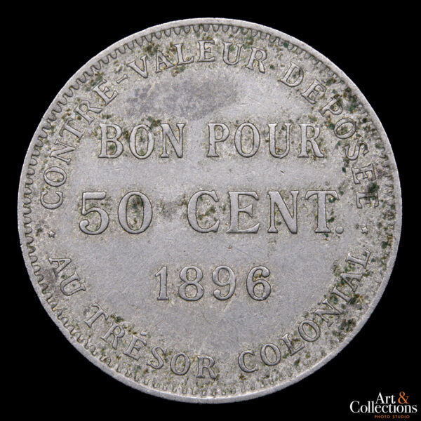 Reunion  50 Centimes 1896