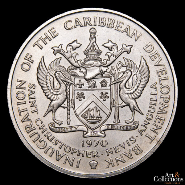San Cristobal y Nieves 4 Dolares 1970