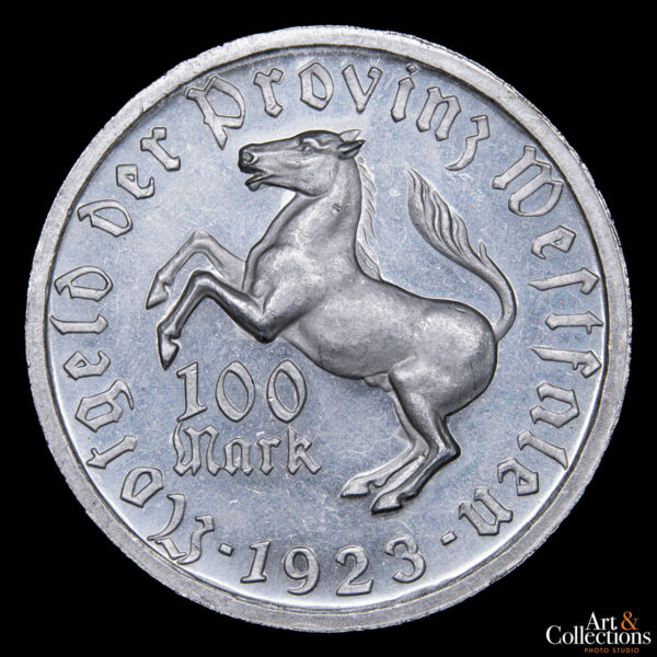 Alemania (Westphalia) 100 Marcos 1923 - Emisión conmemorativa: Annette Vot Droste-Hulshoff