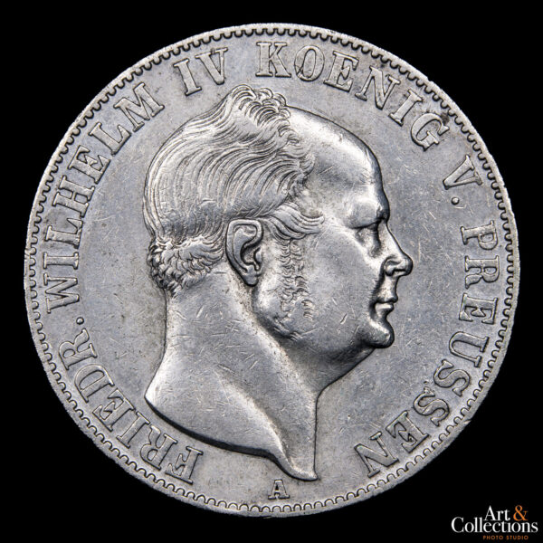 Alemania (Reino de Prusia) 1 Thaler 1854 A - Imagen 2