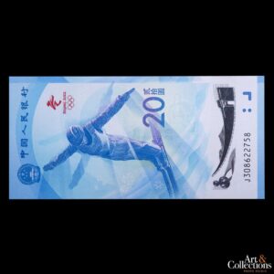 China 20 Yuan 2022 – J.J.O.O. Invierno Beijing  Esquiador