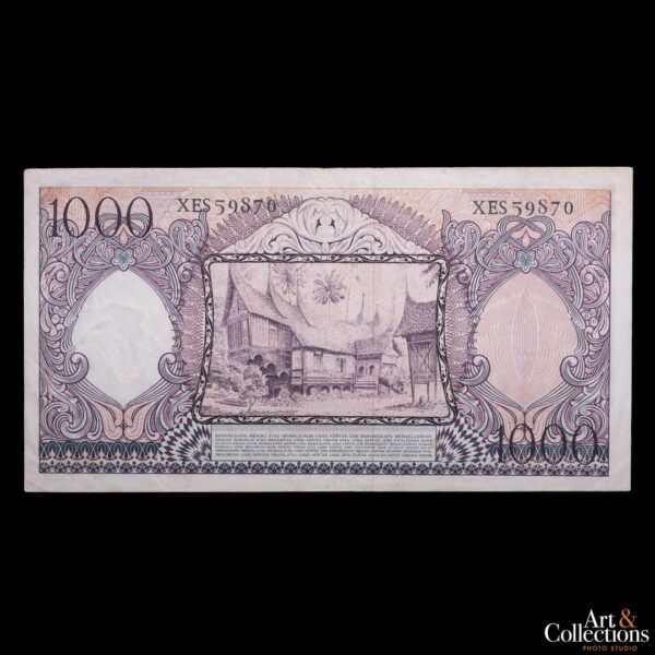 Indonesia 1000 Rupiah 1958 - Imagen 2