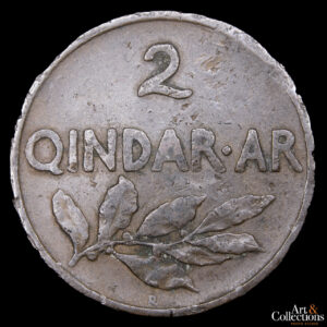 Albania 2 Qindar Ari 1935 – Reino. Rey Zog I