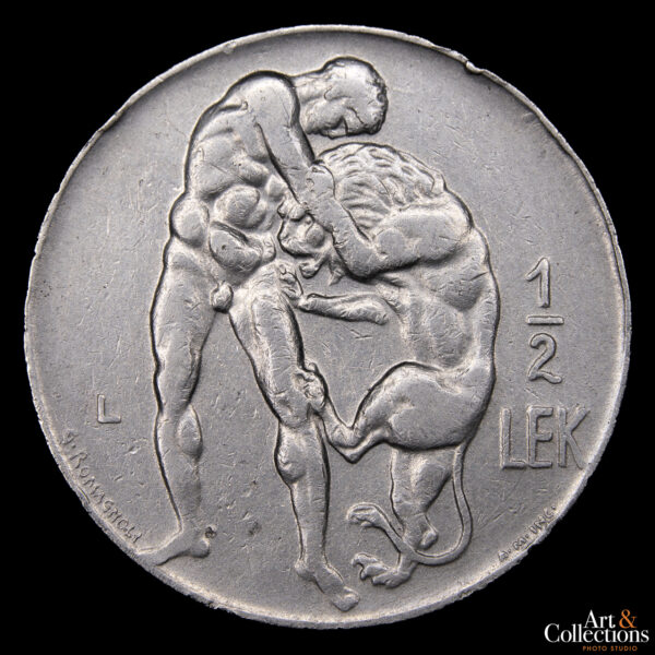 Albania 1/2 Lek 1931 - Reino. Rey Zog I