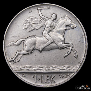 Albania 1 Lek 1926 – Reino. Rey Zog I