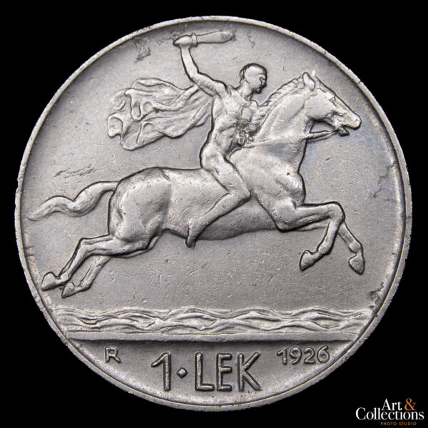 Albania 1 Lek 1926 - Reino. Rey Zog I