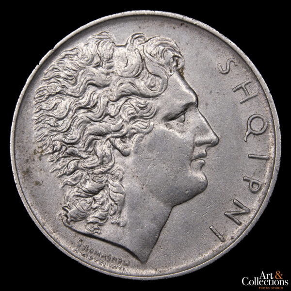 Albania 1 Lek 1927 - Reino. Rey Zog I - Imagen 2
