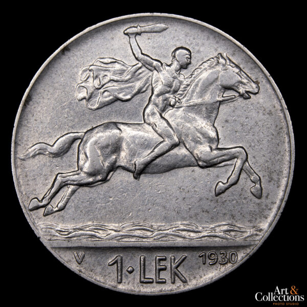 Albania 1 Lek 1930 - Reino. Rey Zog I