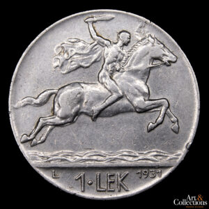 Albania 1 Lek 1931 – Reino. Rey Zog I