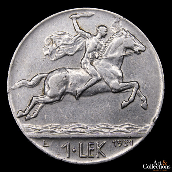 Albania 1 Lek 1931 - Reino. Rey Zog I