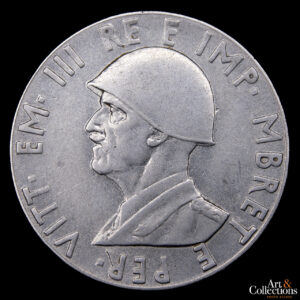 Albania 2 Lek 1939 – Ocupación Italiana. No Magnética
