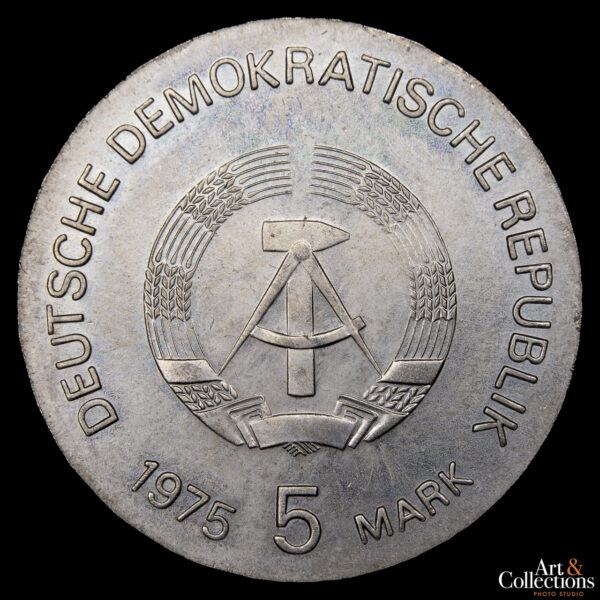 Alemania Democrática 5 Marcos 1975 - Año internacional de la Mujer - Imagen 2