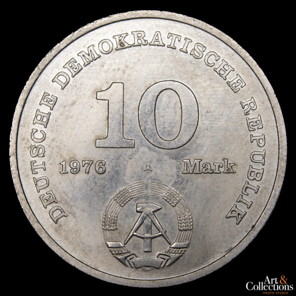 Alemania Democrática 10 Marcos 1976 A - 20º Aniversario-Ejército Nacional Popular - Imagen 2