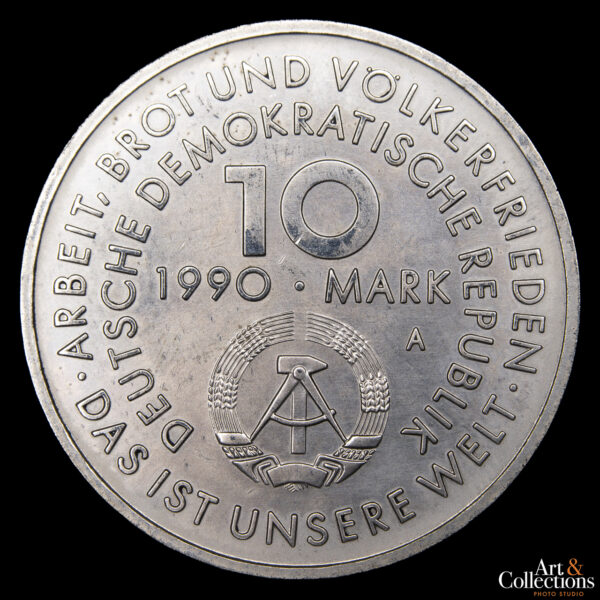 Alemania Democrática 10 Marcos 1990 A - 1º de Mayo. Dia Internacional de los Trabajadores - Imagen 2