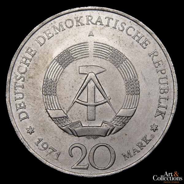 Alemania Democrática 20 Marcos 1971 A - 85º Cumpleaños de Ernst Thälmann - Imagen 2