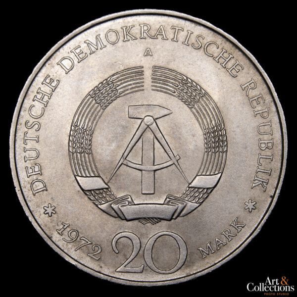 Alemania Democrática 20 Marcos 1972 A - Friedrich von Schiller - Imagen 2