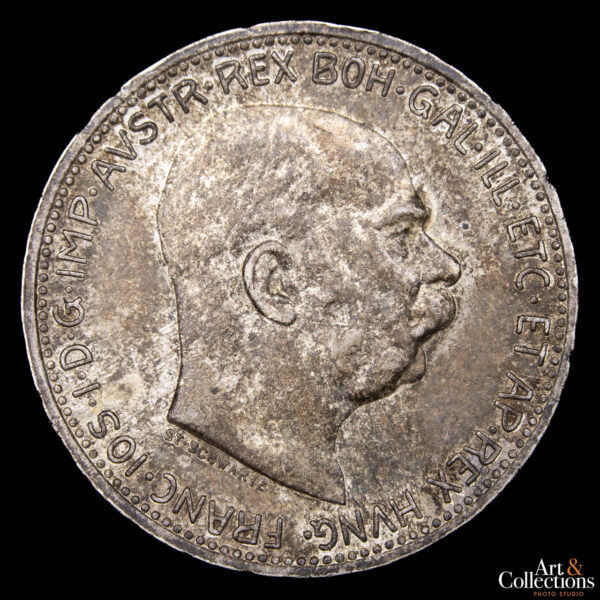 Austria 1 Corona 1913 - Emperador Francisco José I - Imagen 2