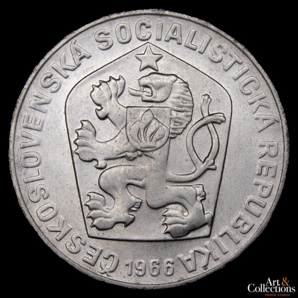 Checoslovaquia 10 Korun 1966 - 110º Aniversario de la Gran Moravia - Imagen 2