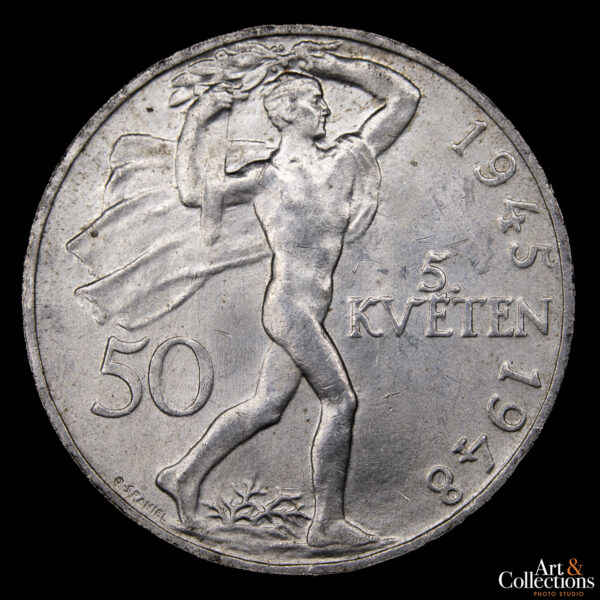Checoslovaquia 50 Korun 1948 - 3er. Aniversario del Levantamiento del Praga