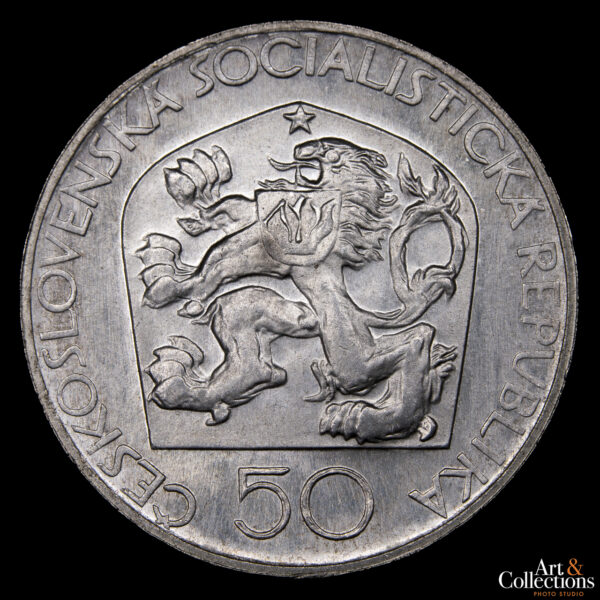 Checoslovaquia 50 Korun 1973 - 200º Aniversario del Nacimiento de Josef Jungmann - Imagen 2