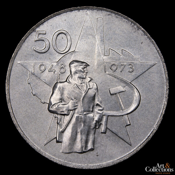 Checoslovaquia 50 Korun 1973 - 25º Aniversario-Victoria del Partido Comunista