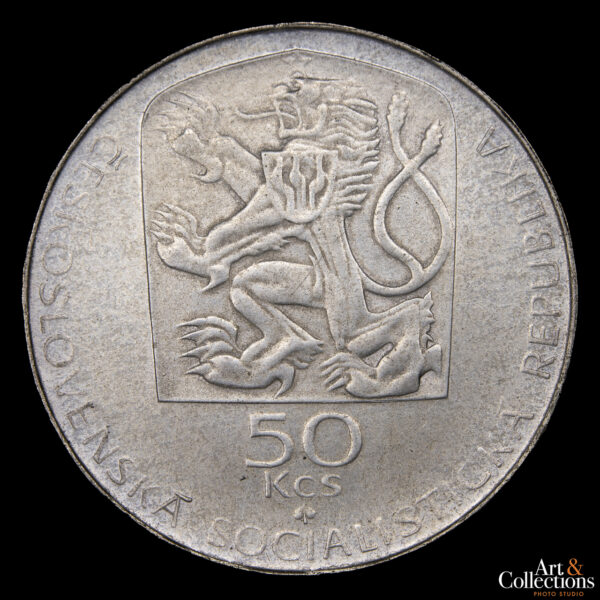 Checoslovaquia 50 Korun 1974 - 100º Aniversario del Nacimiento de Janko Jesenský - Imagen 2