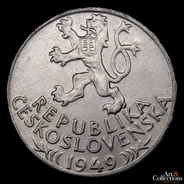 Checoslovaquia 100 Korun 1949 - 700º Aniversario de los Privilegios Mineros de Jihlava - Imagen 2
