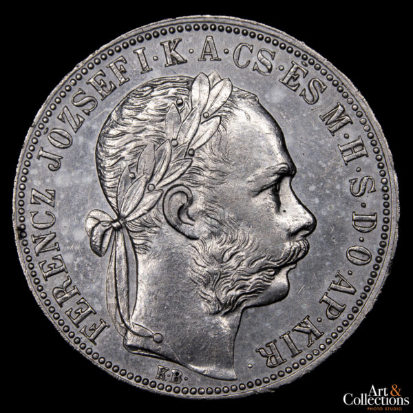 Hungria 1 Forint 1889 KB - Emperador Francisco José I - Imagen 2