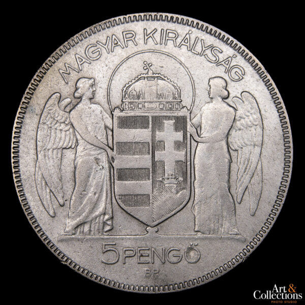Hungría 5 Pengo 1930 BP - 10º Aniversario de la Regencia del Almirante Horthy