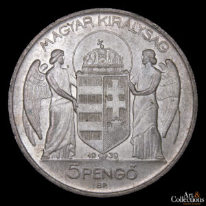 Hungría 5 Pengo 1939 – Regente Miklos Horthy