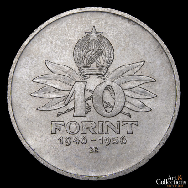 Hungría 10 Forint 1956 - 10º Aniversario del Forint -  Mujer Nacional de Budapest