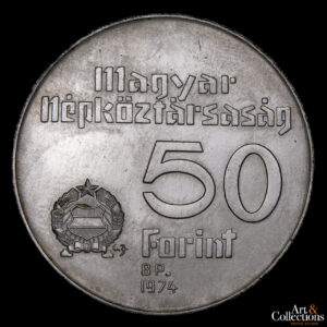Hungría 50 Forint 1974 – 50º Aniversario del Banco Nacional