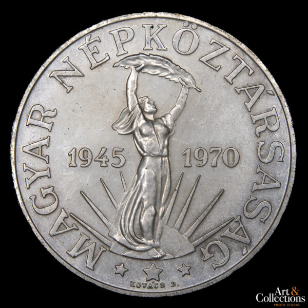 Hungría 100 Forint 1970 - 25º Aniversario de la Liberación.  Monumento a la Estatua de la Libertad en Budpest